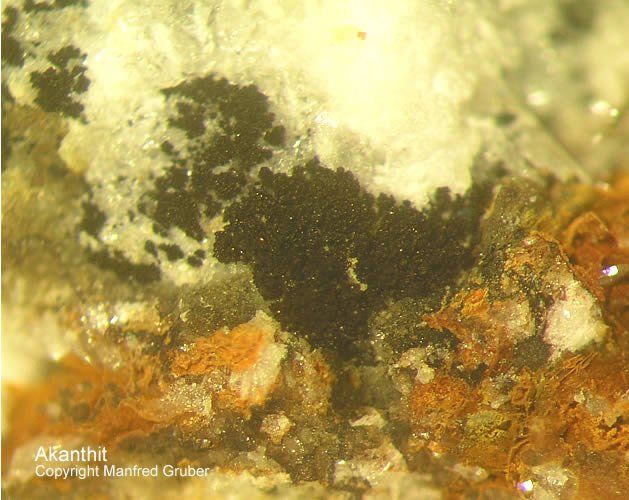 Grube Friedrich-Christian Mineralien Akanthit Schwarzwald