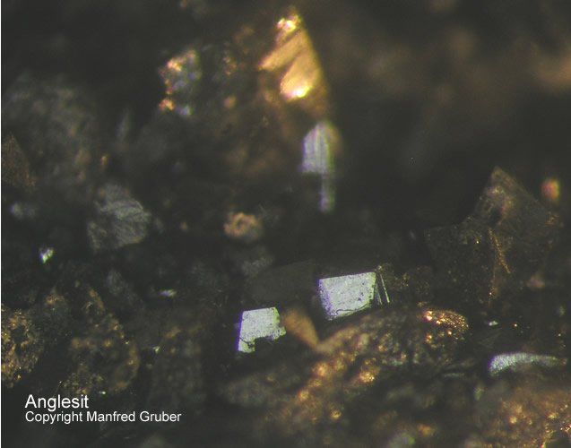 Grube Friedrich-Christian Mineralien Anglesit Schwarzwald