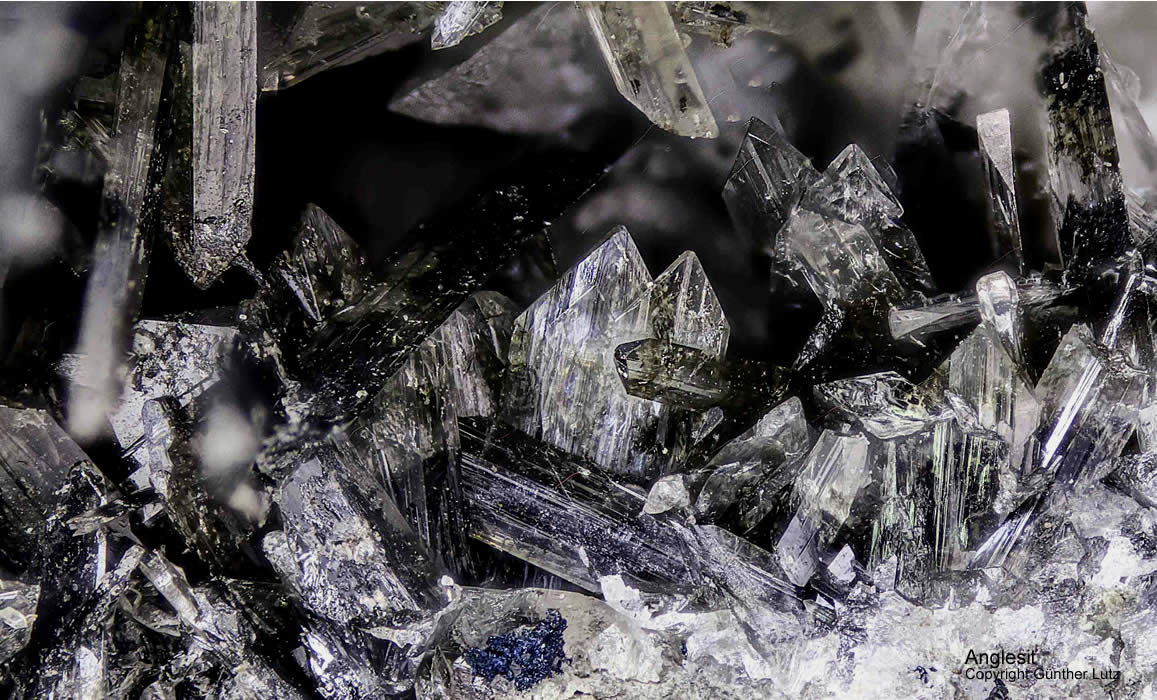 Grube Friedrich-Christian Mineralien Anglesit Schwarzwald