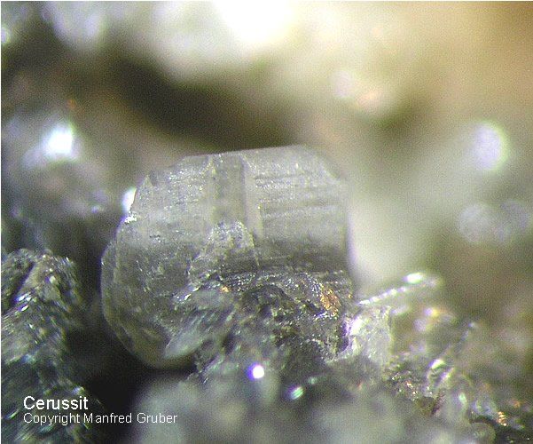 Grube Friedrich-Christian Mineralien Cerussit Schwarzwald