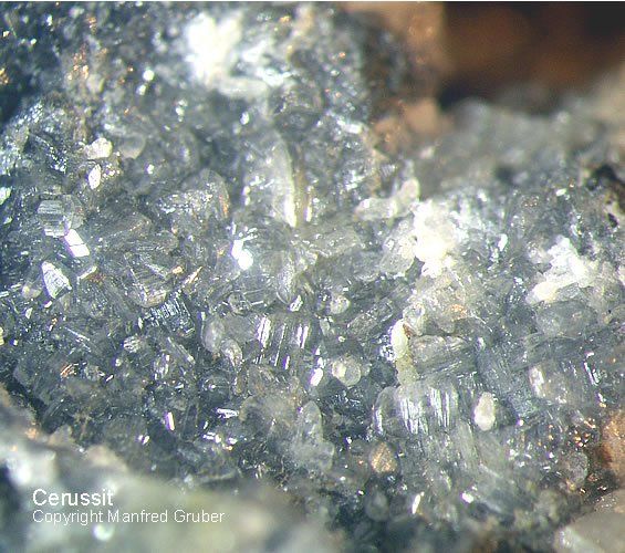 Grube Friedrich-Christian Mineralien Cerussit Schwarzwald