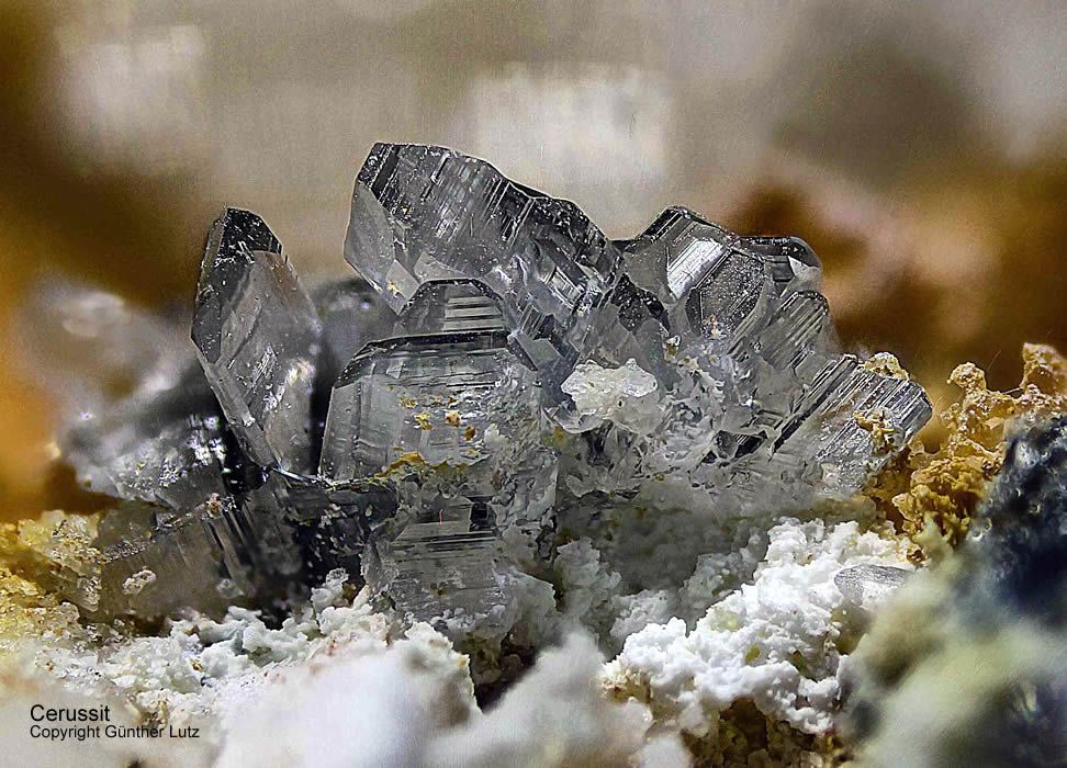 Grube Friedrich-Christian Mineralien Cerussit Schwarzwald