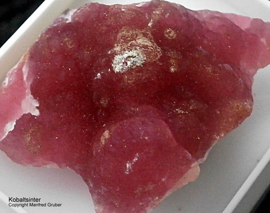 Grube Friedrich-Christian Mineralien Kobaltsinter Calcit Schwarzwald