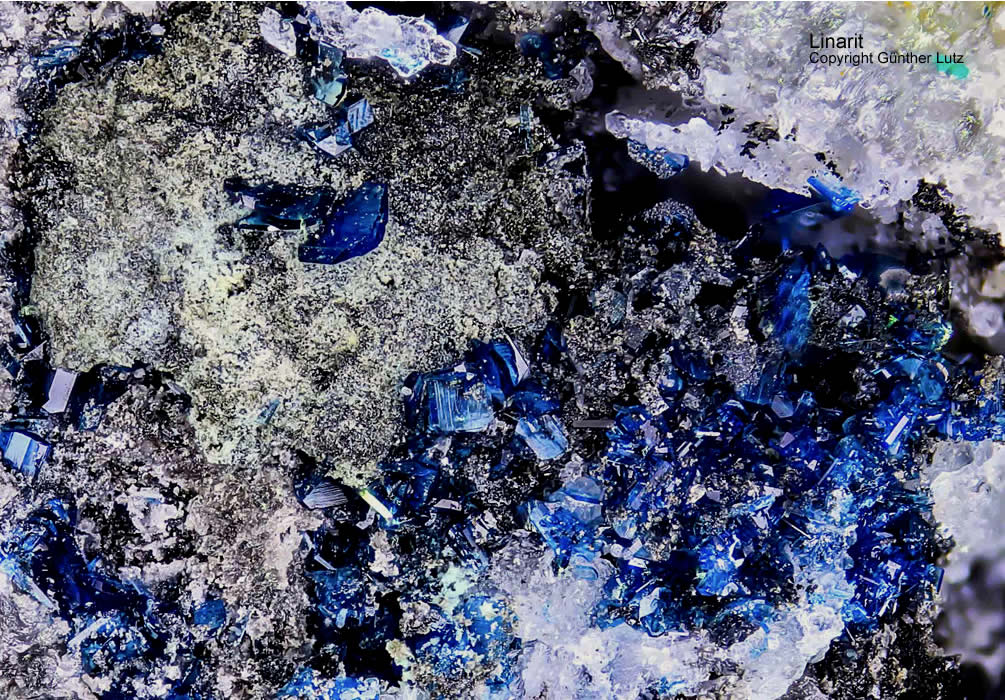 Grube Friedrich-Christian Mineralien Linarit Schwarzwald