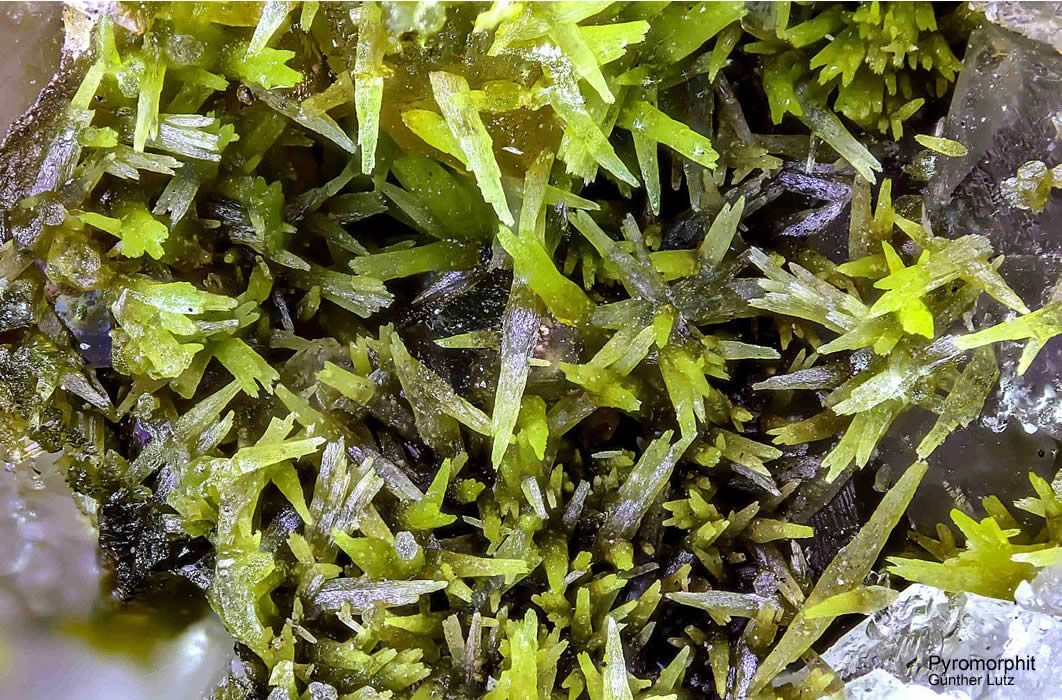 Grube Friedrich-Christian Mineralien Pyromorphit Schwarzwald