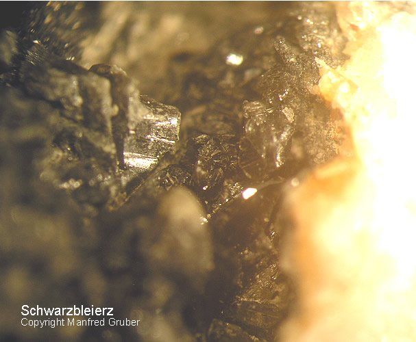 Grube Friedrich-Christian Mineralien Cerussit Schwarzbleierz Schwarzwald