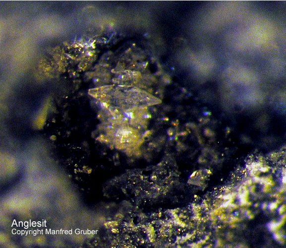 Sauerland Mineralien Genna Letmathe Anglesit