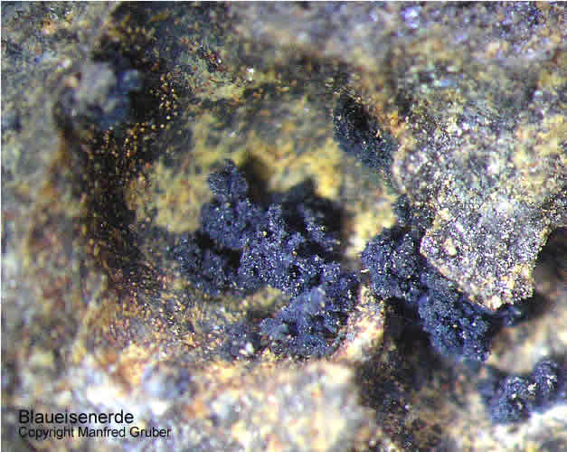 Sauerland Mineralien Genna Letmathe Blaueisenerde