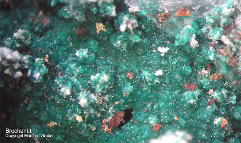 Sauerland Mineralien Genna Letmathe Brochantit