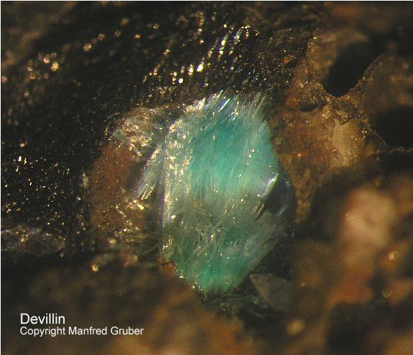 Sauerland Mineralien Genna Letmathe Devillin