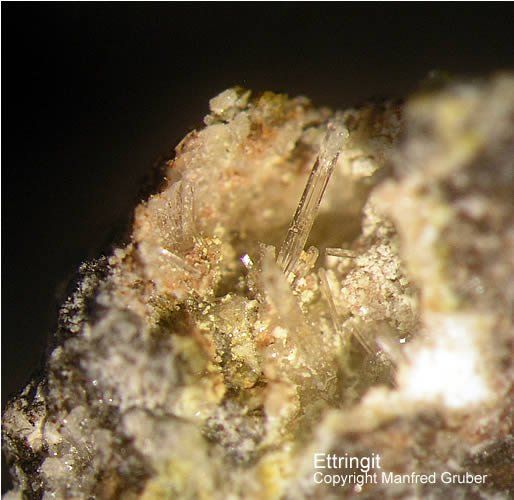 Sauerland Mineralien Genna Letmathe Ettringit