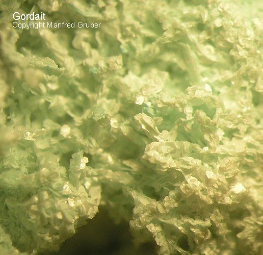 Sauerland Mineralien Genna Letmathe Gordait