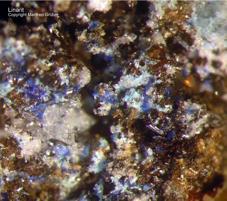 Sauerland Mineralien Genna Letmathe Linarit