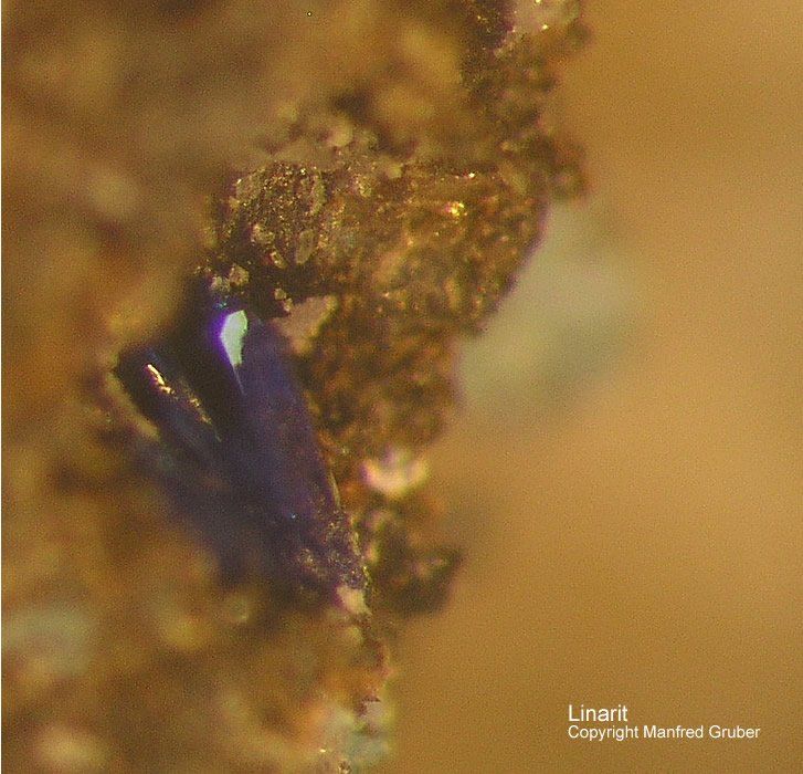 Sauerland Mineralien Genna Letmathe Linarit