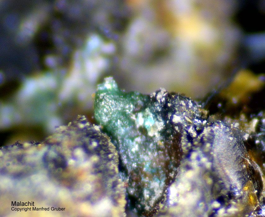 Sauerland Mineralien Genna Letmathe Malachit