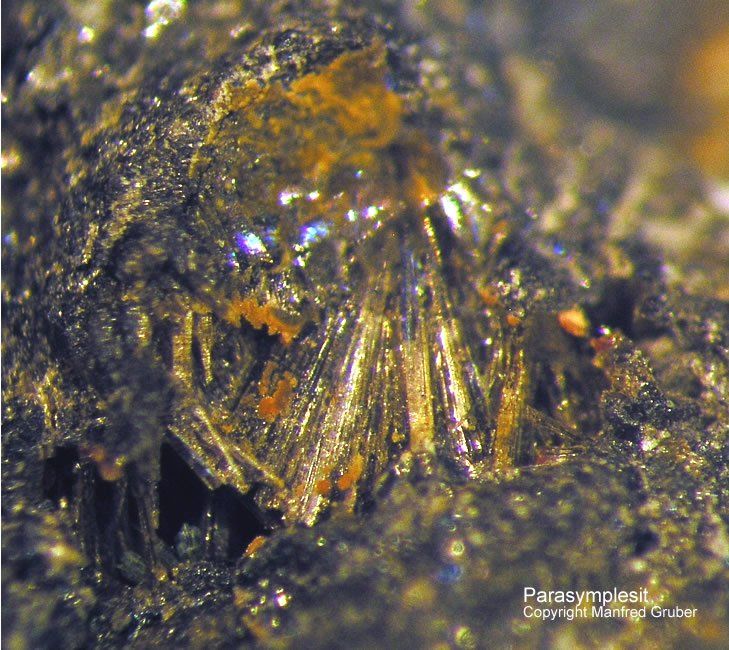 Sauerland Mineralien Genna Letmathe Parasymplesit