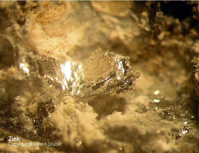Sauerland Mineralien Genna Letmathe Zink