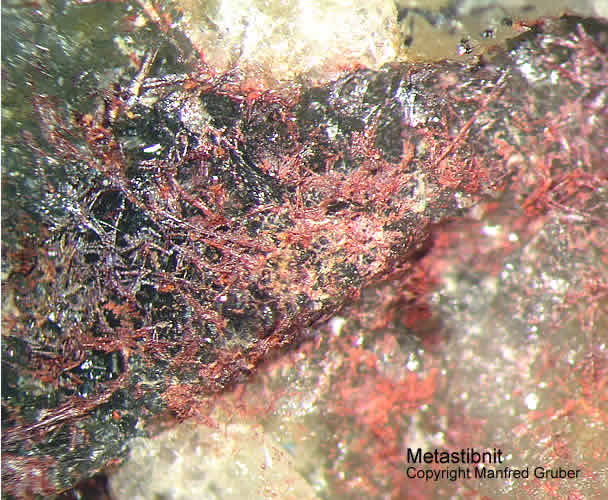 Schwarzwald Mineralien Grube Gründenwald Metastibnit