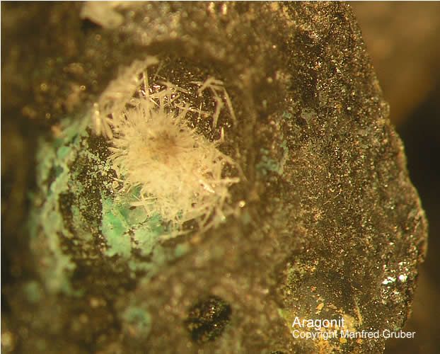 Hessen Mineralien Heddernheim Aragonit