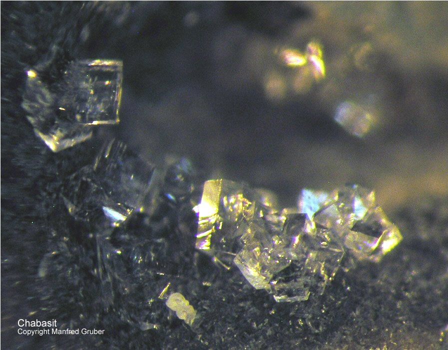 Vogelsberg Mineralien Herbstein Chabasit