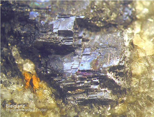 Schwarzwald Mineralien Grube Herrensegen Bleiglanz Galenit