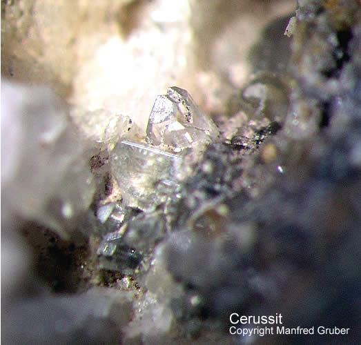 Schwarzwald Mineralien Grube Herrensegen Cerussit