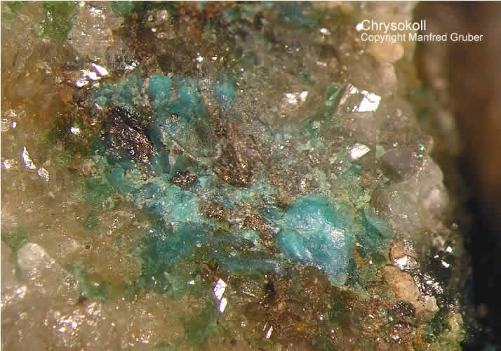 Schwarzwald Mineralien Grube Herrensegen Chrysokoll