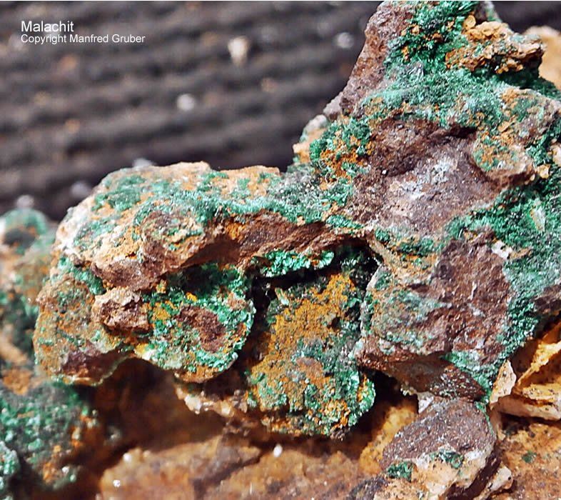 Schwarzwald Mineralien Grube Herrensegen Malachit