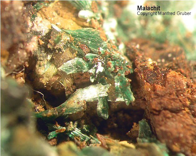 Schwarzwald Mineralien Grube Herrensegen Malachit