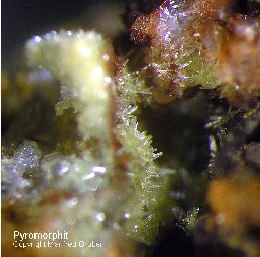 Schwarzwald Mineralien Grube Herrensegen Pyromorphit