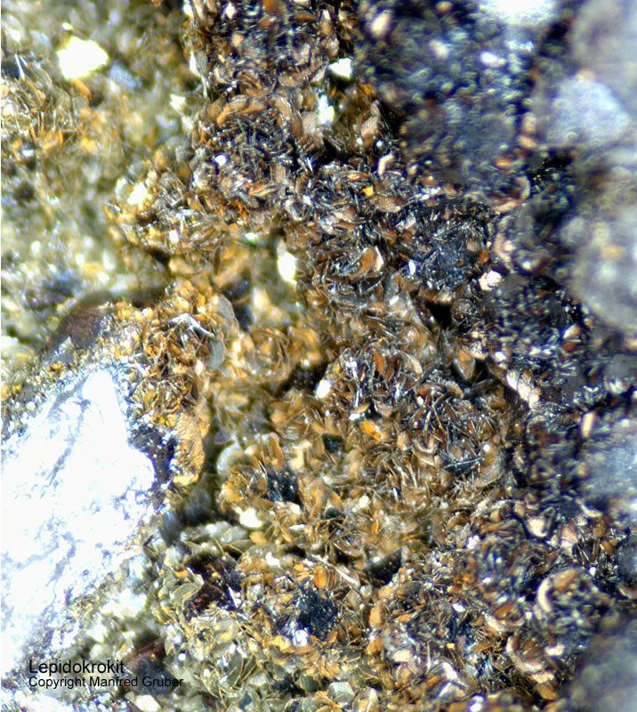 Schwarzwald Mineralien Hünersedel Lepidokrokit