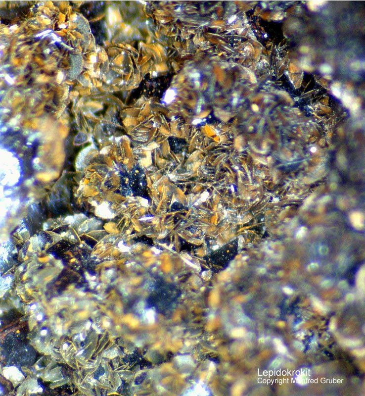 Schwarzwald Mineralien Hünersedel Lepidokrokit