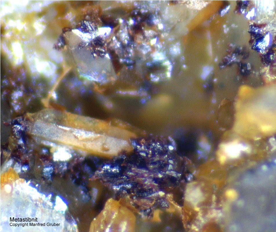 Mineralien Schwarzwald Grube Ludwig Metastibnit