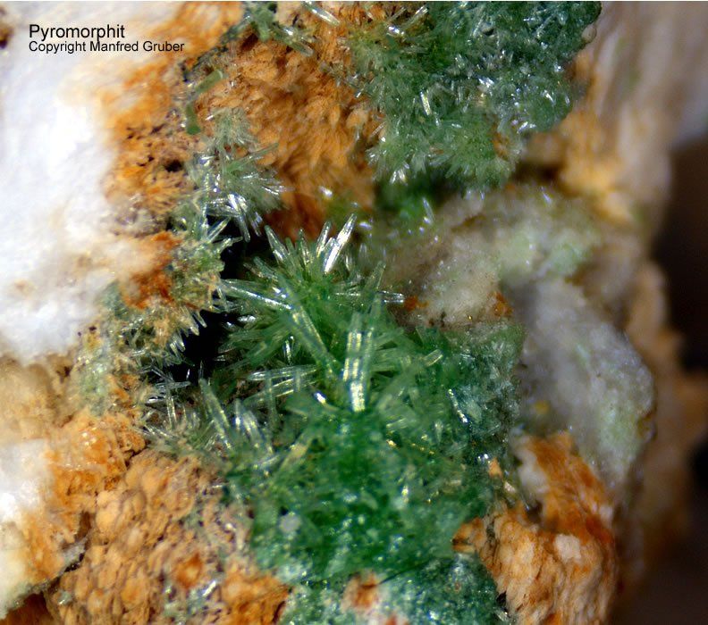 Mineralien Schwarzwald Grube Michael Pyromorphit