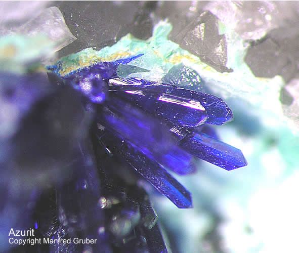 Mineralien Schwarzwald Neubulach Azurit