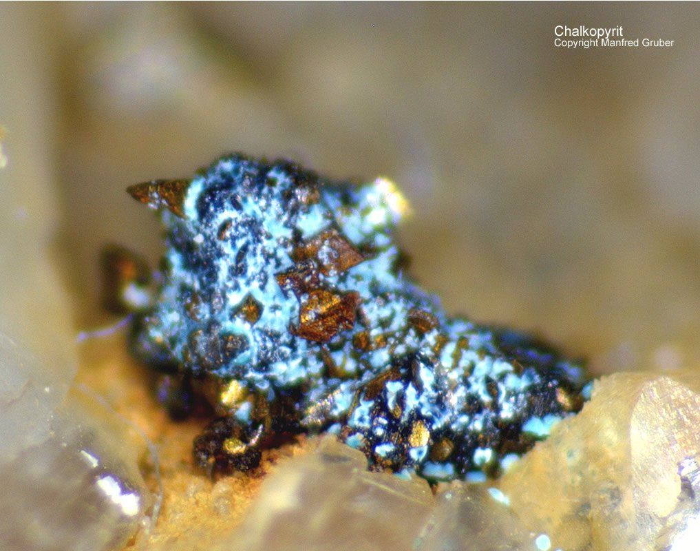 Mineralien Schwarzwald Neubulach Chalkopyrit/Kupferkies