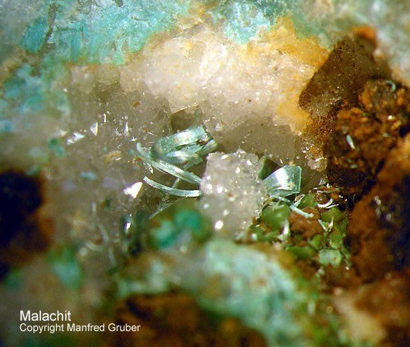 Mineralien Schwarzwald Neubulach Malachit
