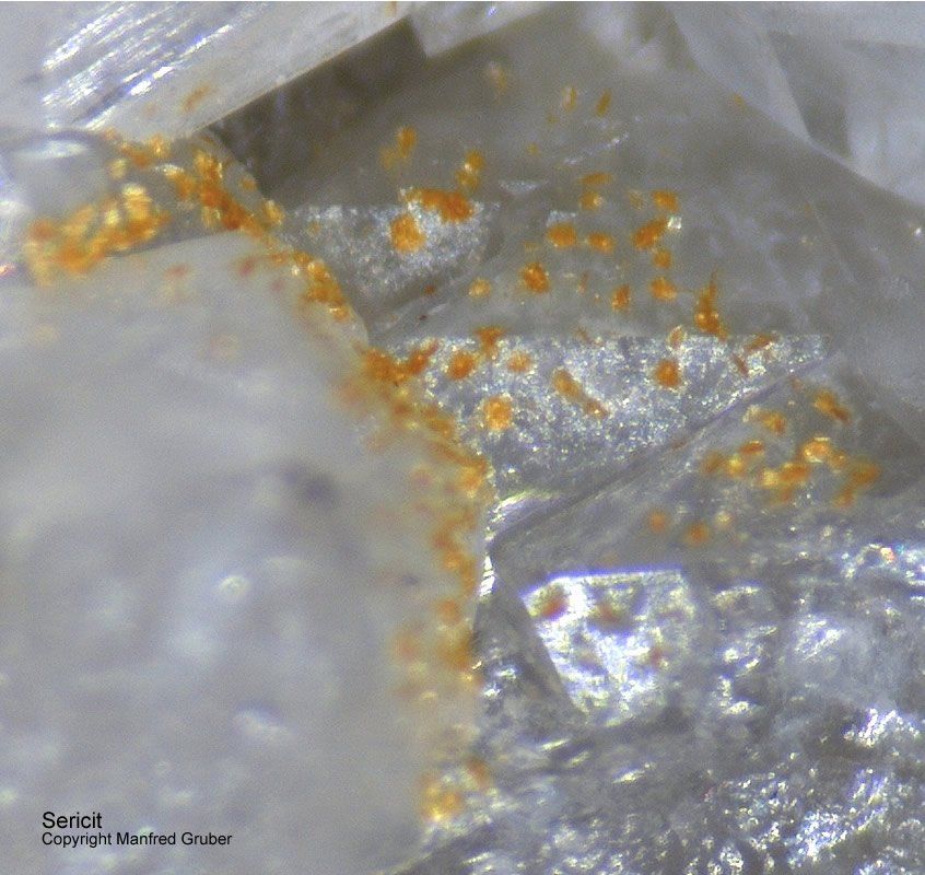 Mineralien Schwarzwald Neubulach Sericit