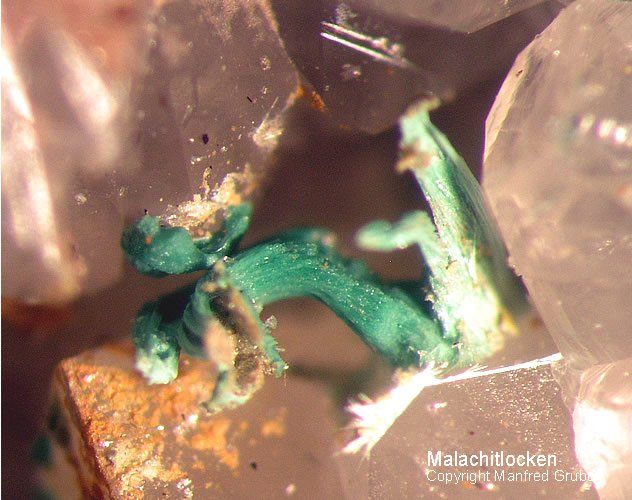 Mineralien Schwarzwald Neubulach Malachit