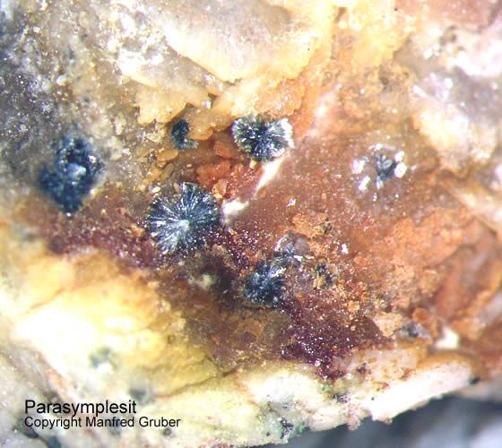 Mineralien Schwarzwald Schmiede Stollen Parasymplesit
