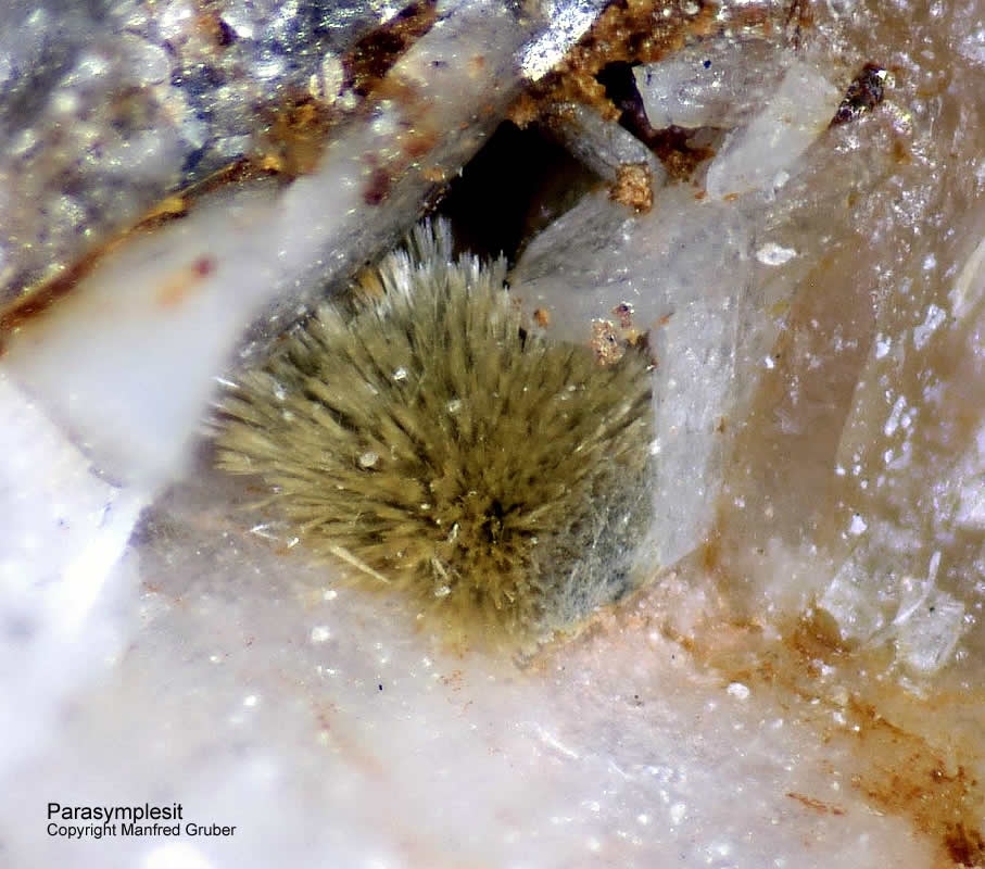 Mineralien Schwarzwald Schmiede Stollen Parasymplesit