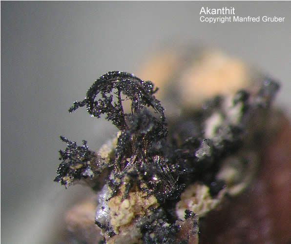 Mineralien Schwarzwald Schmiede Stollen Akanthit