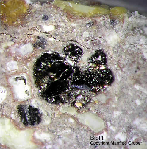 Mineralien Schwarzwald Schmiede Stollen Biotit