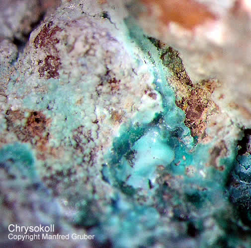 Mineralien Schwarzwald Schmiede Stollen Chrysokoll