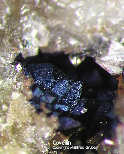 Mineralien Schwarzwald Schmiede Stollen Covellin