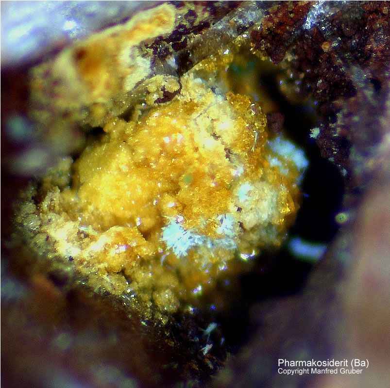 Mineralien Schwarzwald Schmiede Stollen Pharmakosiderit