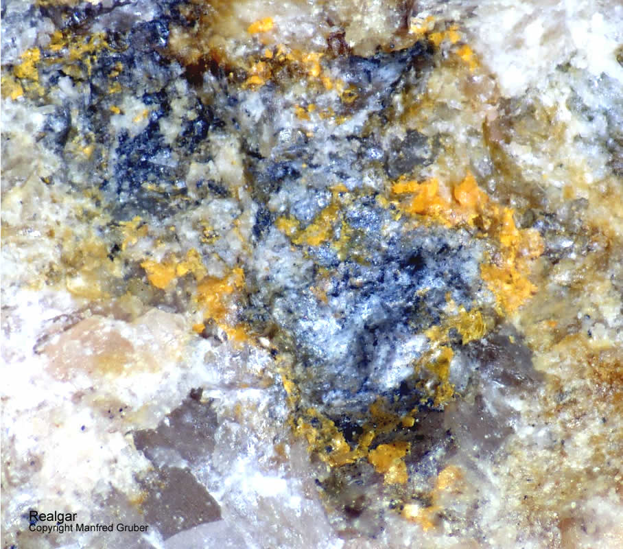 Mineralien Schwarzwald Schmiede Stollen Realgar