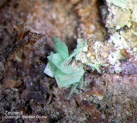 Mineralien Schwarzwald Schmiede Stollen Zeunerit