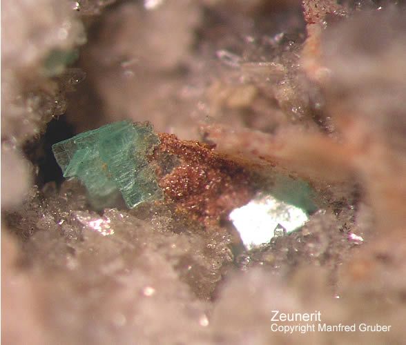 Mineralien Schwarzwald Schmiede Stollen Zeunerit