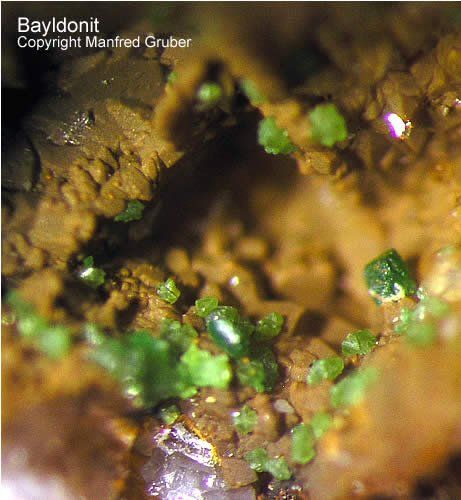 Mineralien Schwarzwald Silberbrünnle Haigerachtal Bayldonit